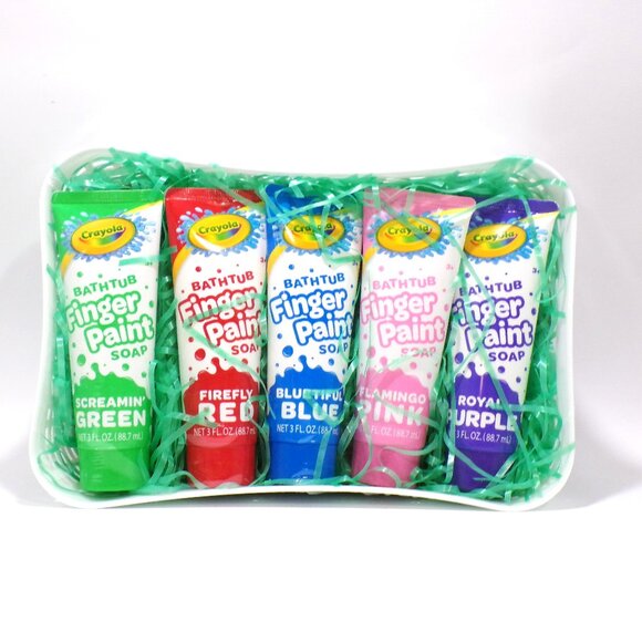 LAST ONE Crayola Finger Paint Soap 5PC Set NEW - Picture 1 of 6